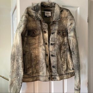 Hand bleached denim jacket!